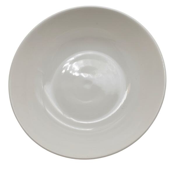 Large Kenilworth White Bowl Brass Pedestal Homer Laughlin 10" Vintage 1950s Dish - Picture 4 of 11